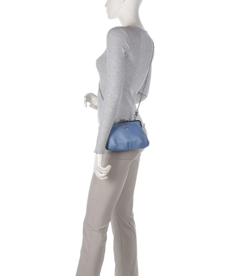 Vivienne Westwood Granny Frame Nappa Sac bandoulière blue