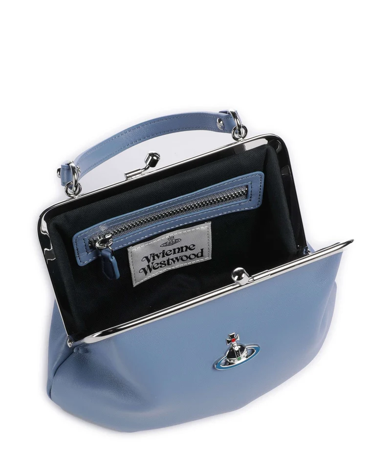 Vivienne Westwood Granny Frame Nappa Sac bandoulière blue