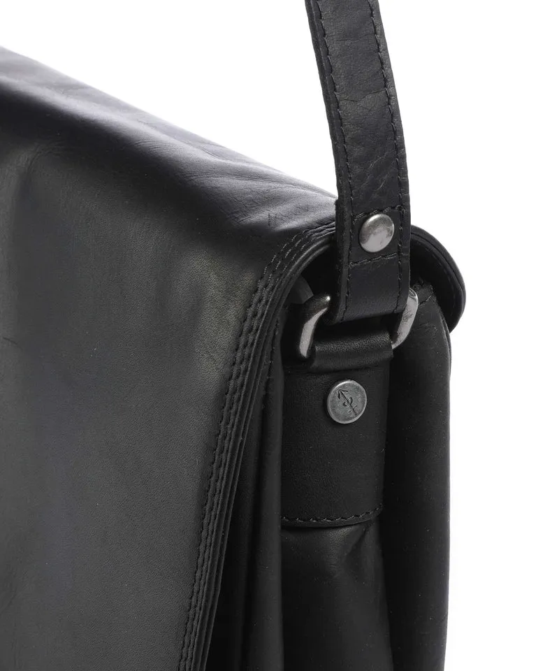 The Chesterfield Brand Wax Pull Up Cow Laverton Sac bandoulière black