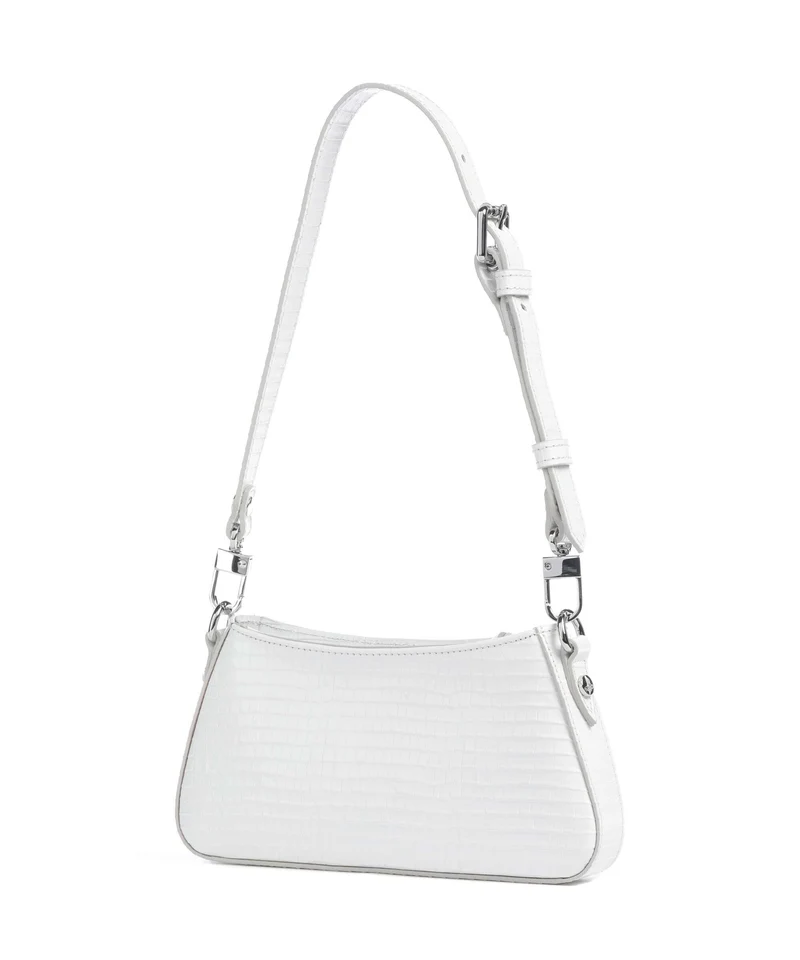 Vivienne Westwood Tasha Embossed Croc Mini Sac porté épaule white