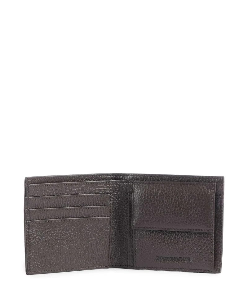Emporio Armani Business Regenerated Portefeuille black coffee