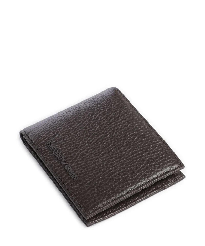Emporio Armani Business Regenerated Portefeuille black coffee