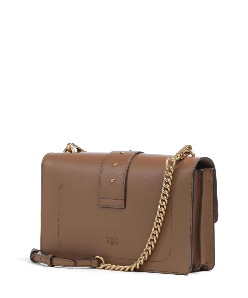 Pinko Love One Classic Sac bandoulière marrone cognac/antique gold