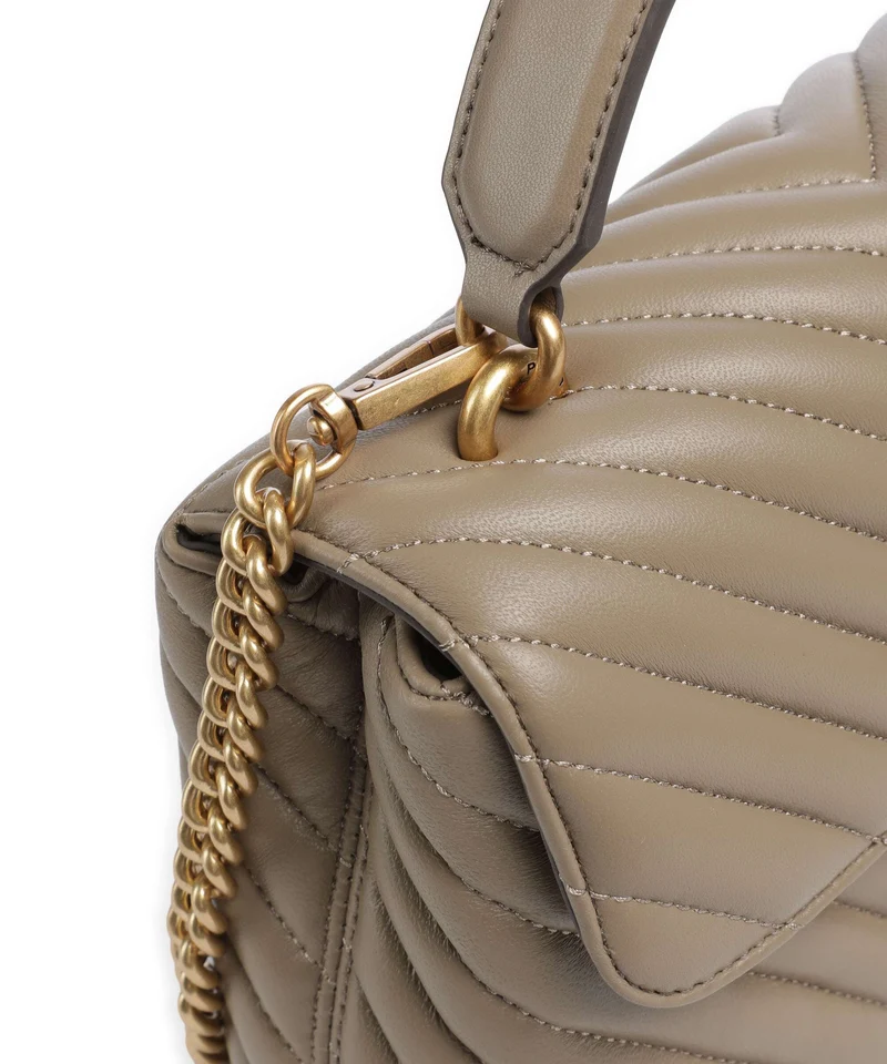 Pinko Love Lady Puff Mini Sac à main grigio talpa/antique gold