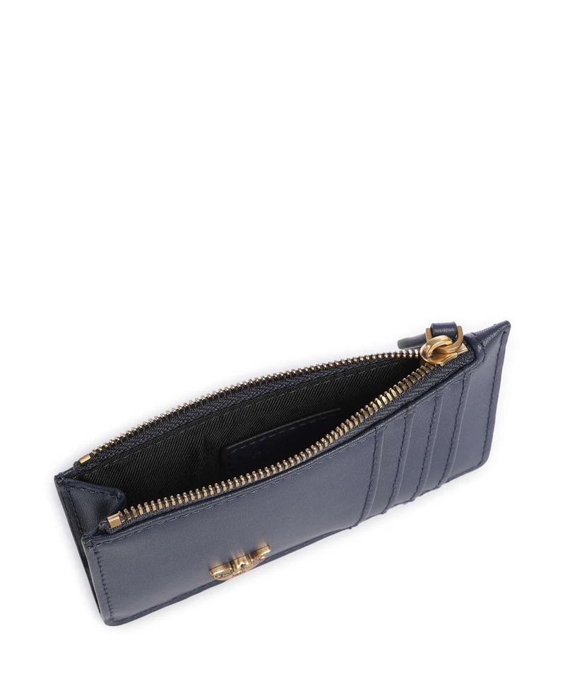 Pinko Airone Étui à cartes crédit blu indaco ombroso/antique gold