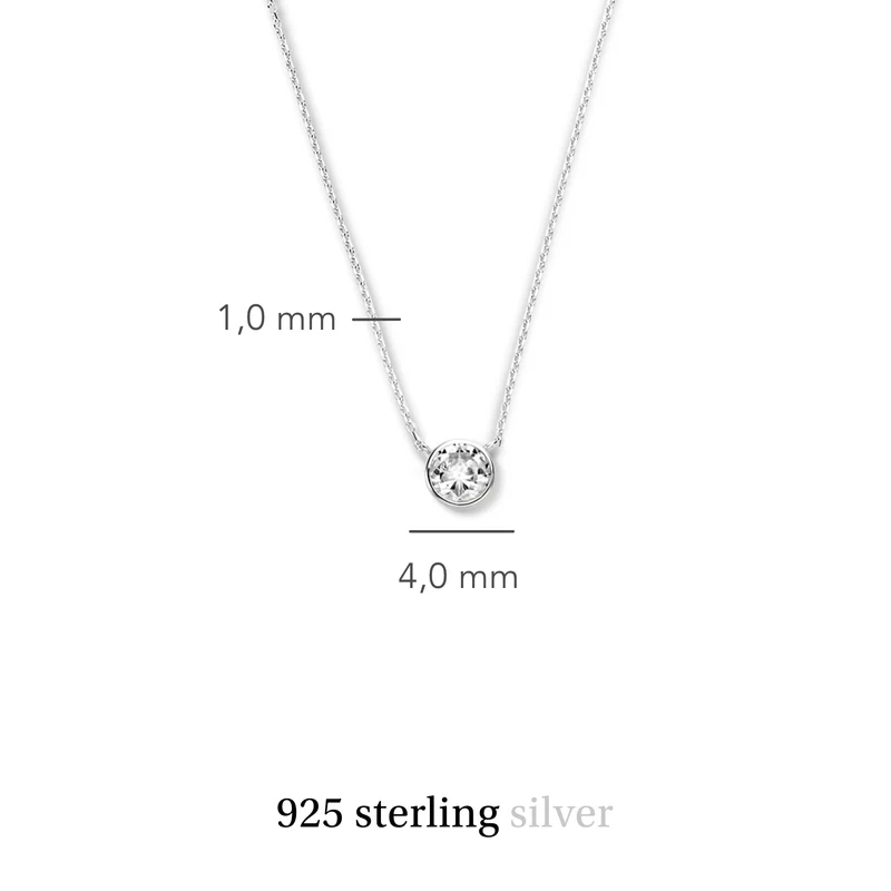 Violet Hamden Venus Collier en Argent 925 Sterling avec Pierre de Naissance VH340009-AUG