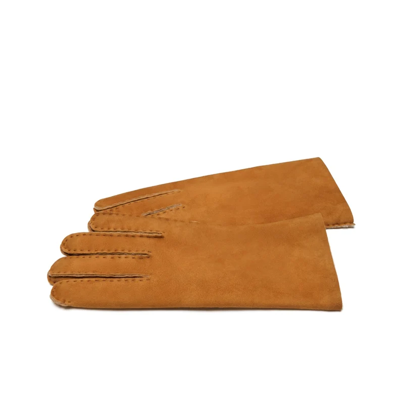 Isabel Bernard Honoré Gants en cuir d'agneau Zenia Cognac IB67003-336-7
