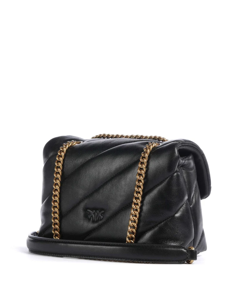 Pinko Love Puff Mini Sac porté épaule nero/antique gold