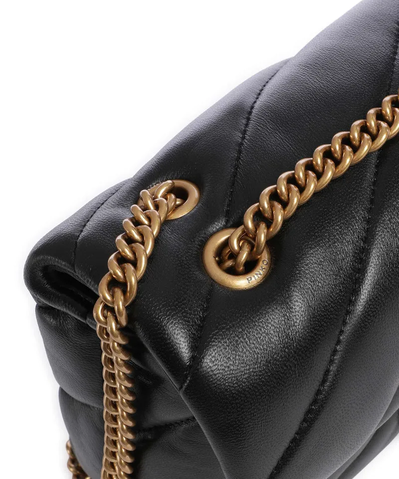 Pinko Love Puff Mini Sac porté épaule nero/antique gold