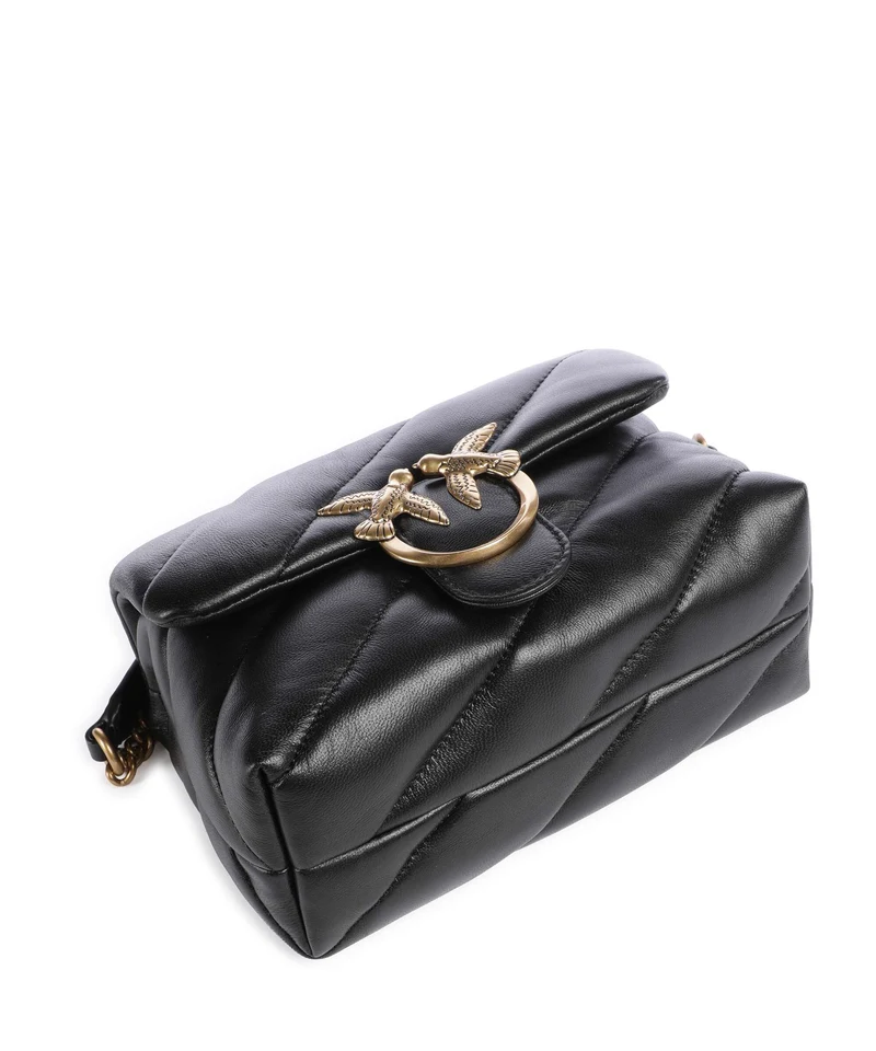 Pinko Love Puff Mini Sac porté épaule nero/antique gold