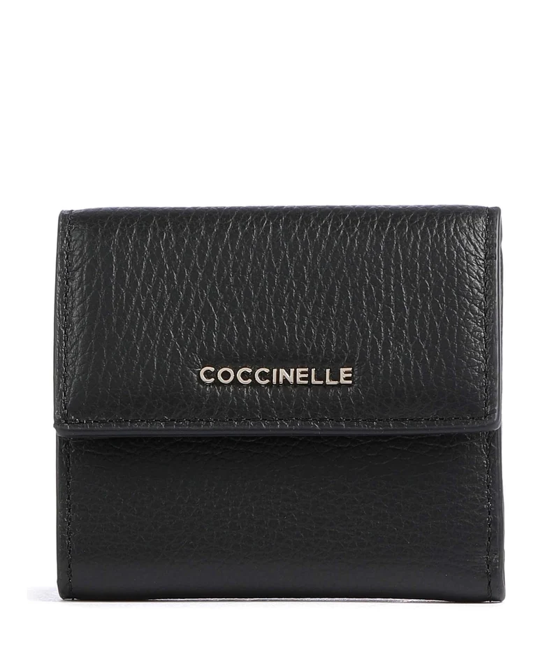 Coccinelle Metallic Soft Portefeuille noir