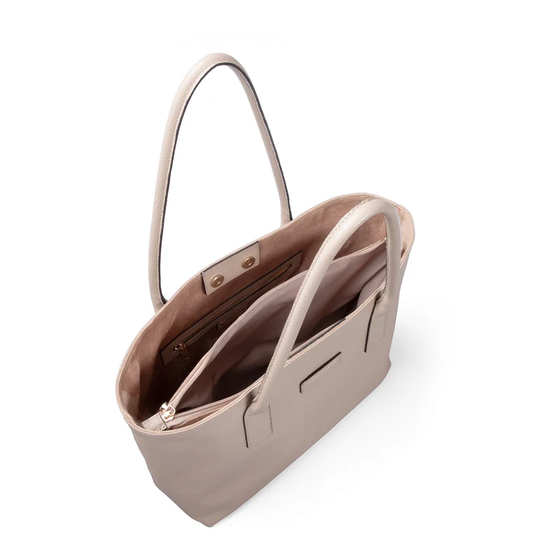 Isabel Bernard Honoré Elin Taupe Sac À Épaule En Cuir De Veau IB25111-078