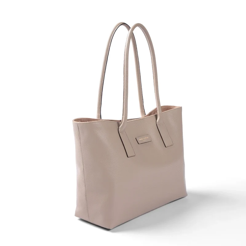 Isabel Bernard Honoré Elin Taupe Sac À Épaule En Cuir De Veau IB25111-078