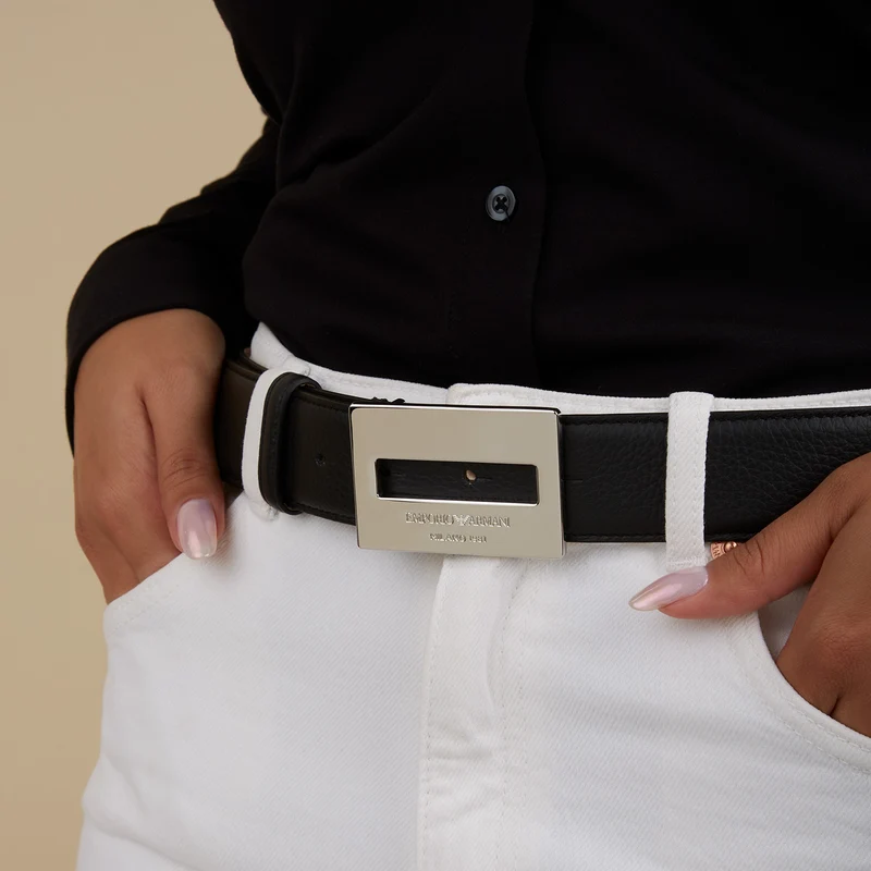 Emporio Armani Femmes Ceinture Noir Y3I336-YRZ0E-80001-95