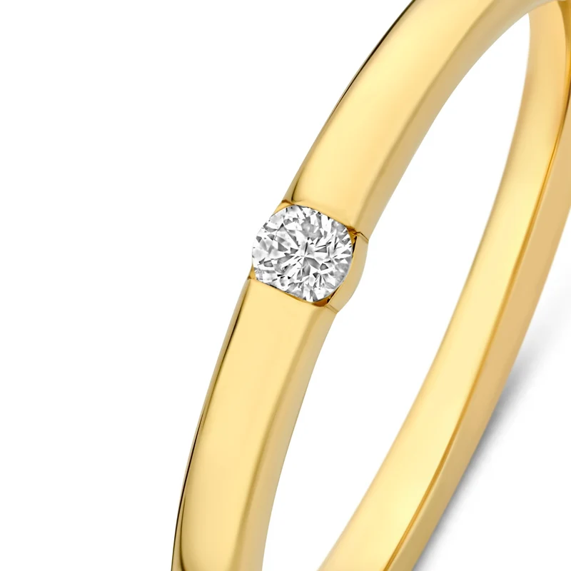 Isabel Bernard De la Paix Bague De la Paix Mia en or 14 carats avec diamant 0,05 carat IBD330046-56