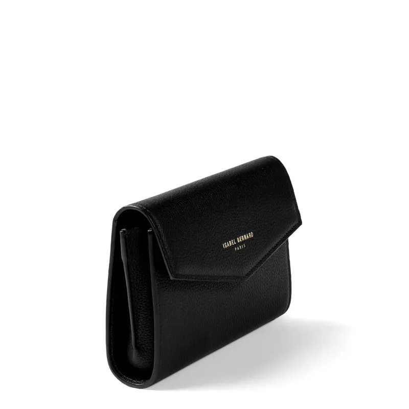 Isabel Bernard Honoré Lina Pochette Noire Avec Chaîne D’Épaule Amovible IB21135-001