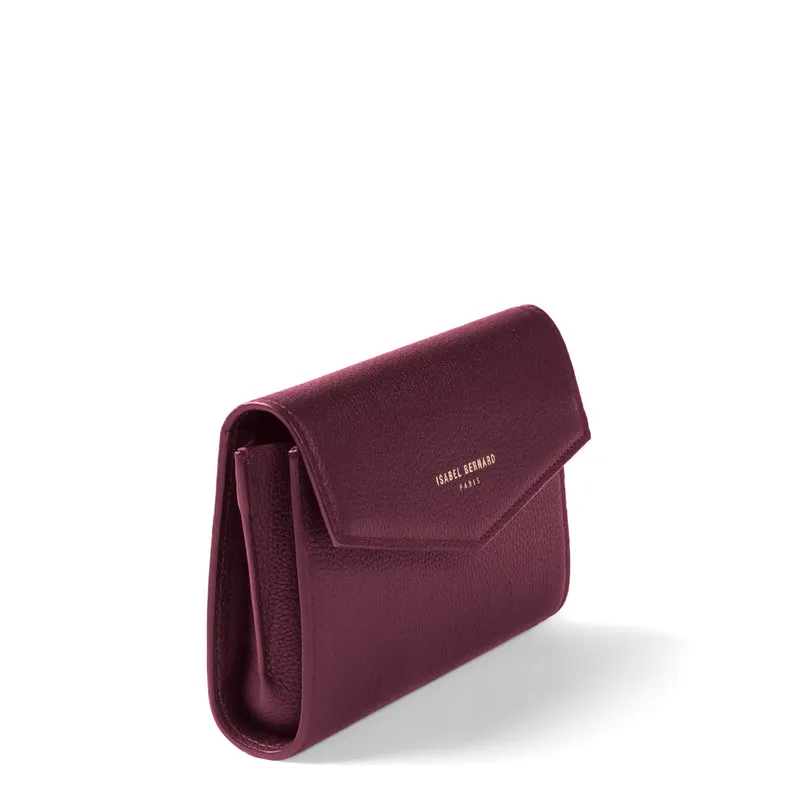Isabel Bernard Honoré Lina Pochette Bordeaux Avec Chaîne D’Épaule Amovible IB21135-052