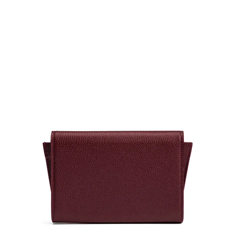 Isabel Bernard Honoré Lina Pochette Bordeaux Avec Chaîne D’Épaule Amovible IB21135-052