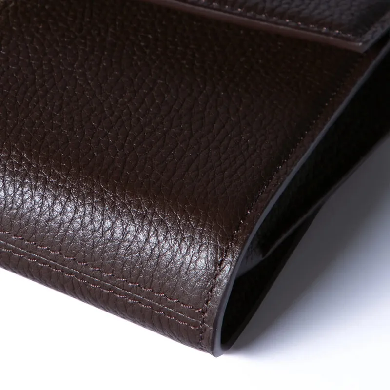 Isabel Bernard Honoré Lina Pochette Marron Foncé Avec Chaîne D’Épaule Amovible IB21135-031