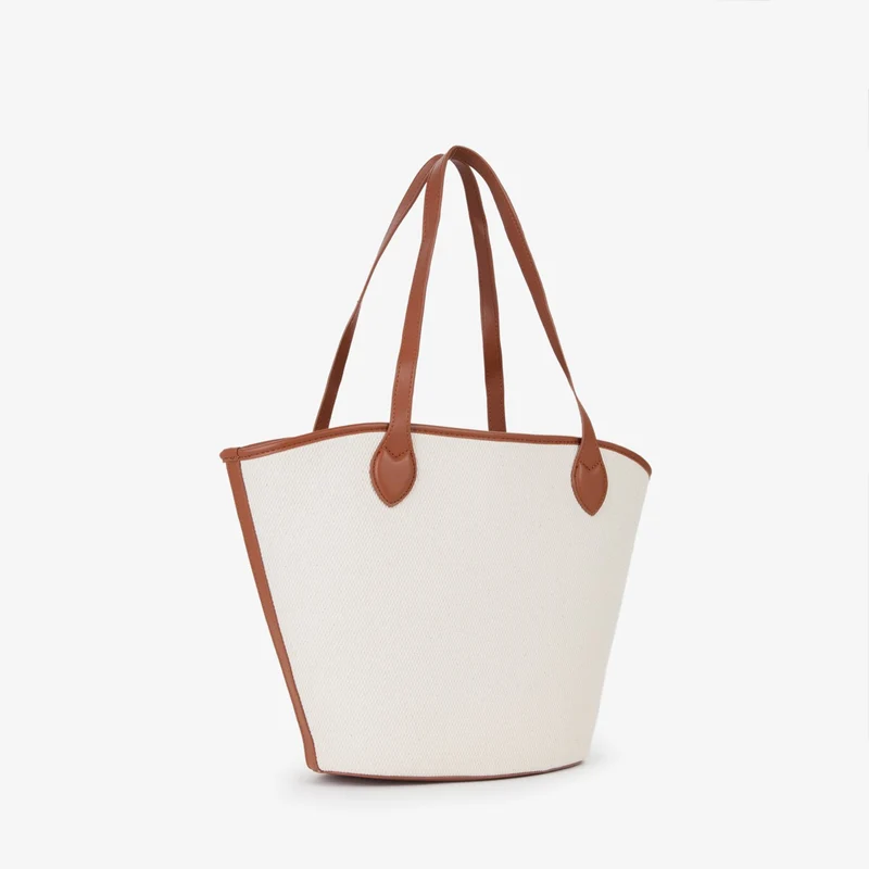 Valentino Bags Covent Sac cabas Covent beige et marron VBS7QO02CANNATURALE/CUOIO