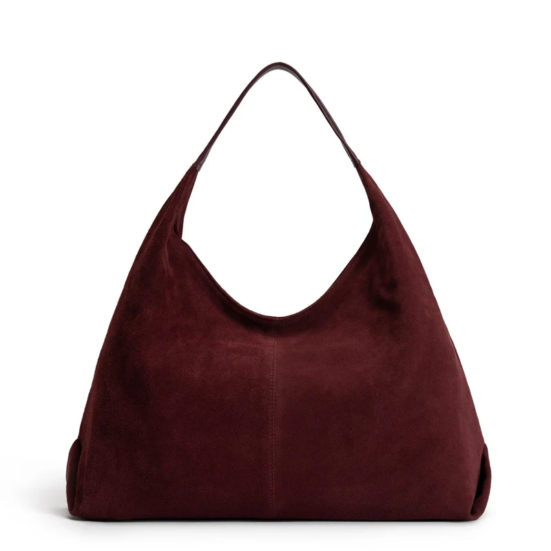 Isabel Bernard Honoré Grace sac bandoulière en suède bordeaux IB25093-152