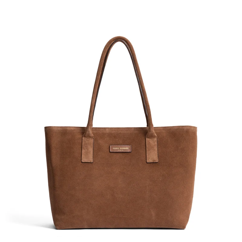 Isabel Bernard Honoré Elin Marron Sac À Épaule En Daim IB25111-130