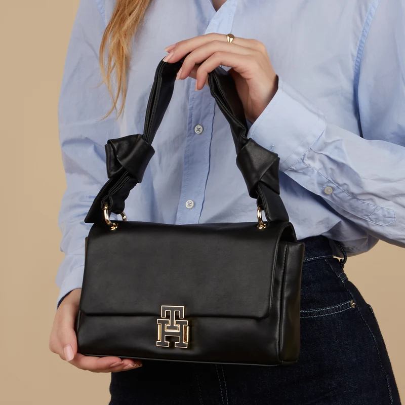 Tommy Hilfiger Pushlock Sac à Bandoulière Noir AW0AW15685BDS