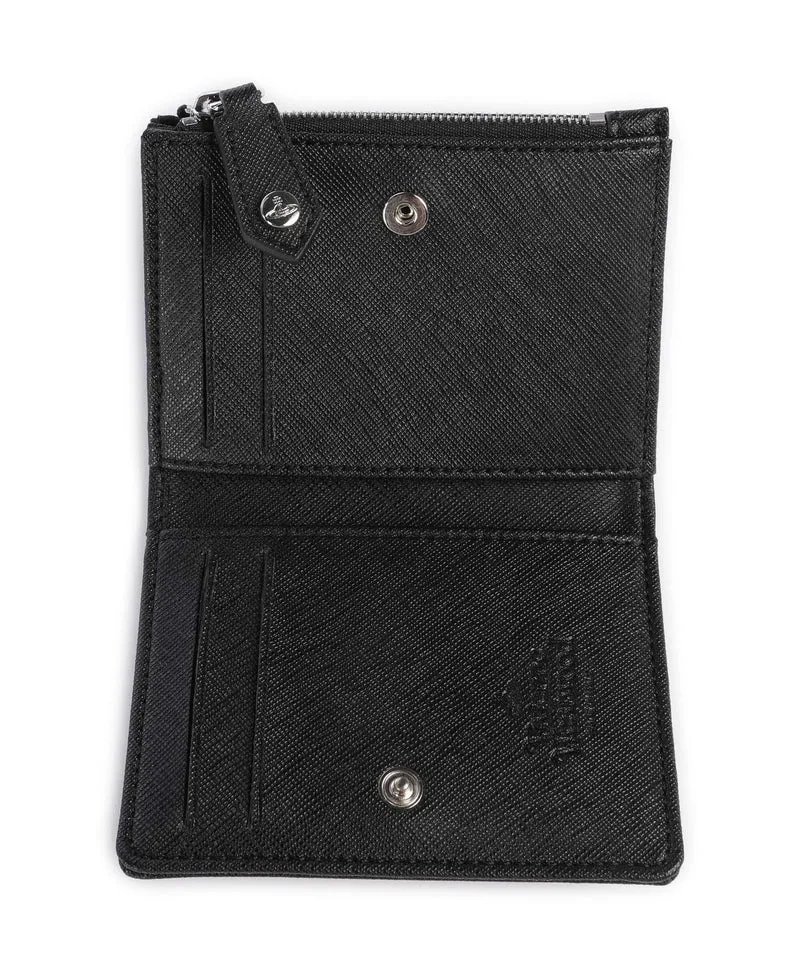 Vivienne Westwood Saffiano Plain Slim Étui à cartes crédit black