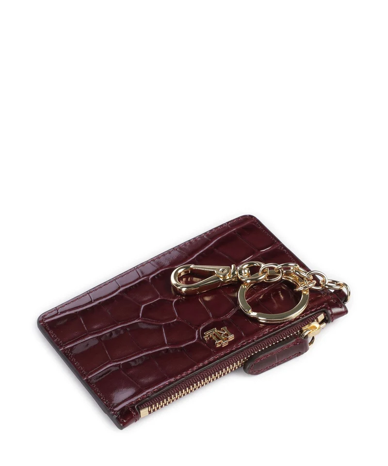 Lauren Ralph Lauren Small Étui à cartes crédit dark garnet