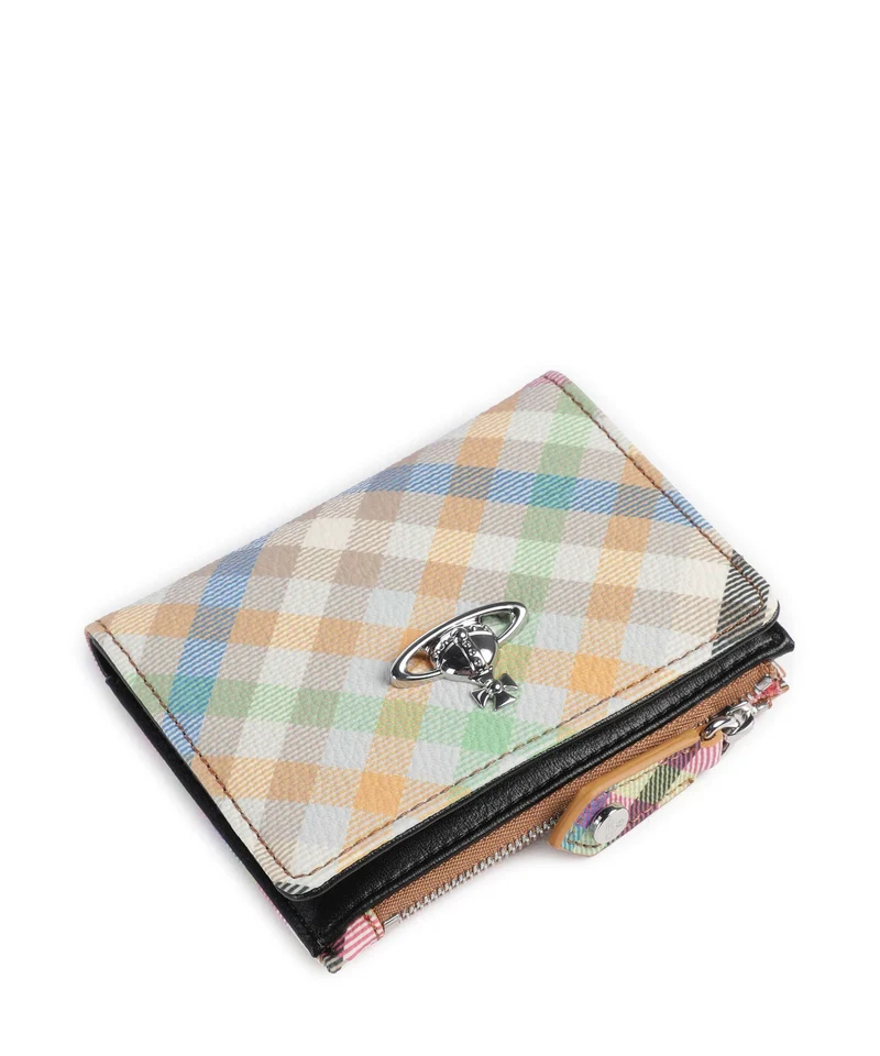 Vivienne Westwood Buccia D'Arancia Slim Étui à cartes crédit heather plaid