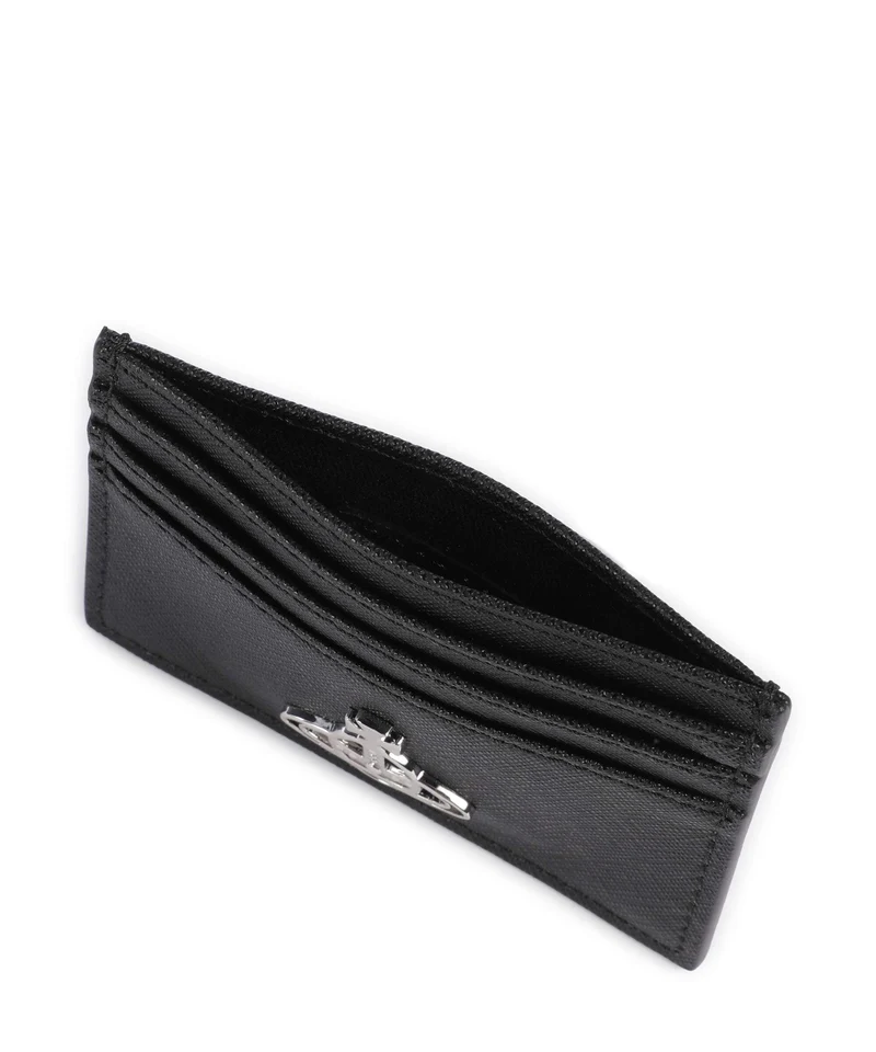 Vivienne Westwood Saffiano Étui à cartes crédit black