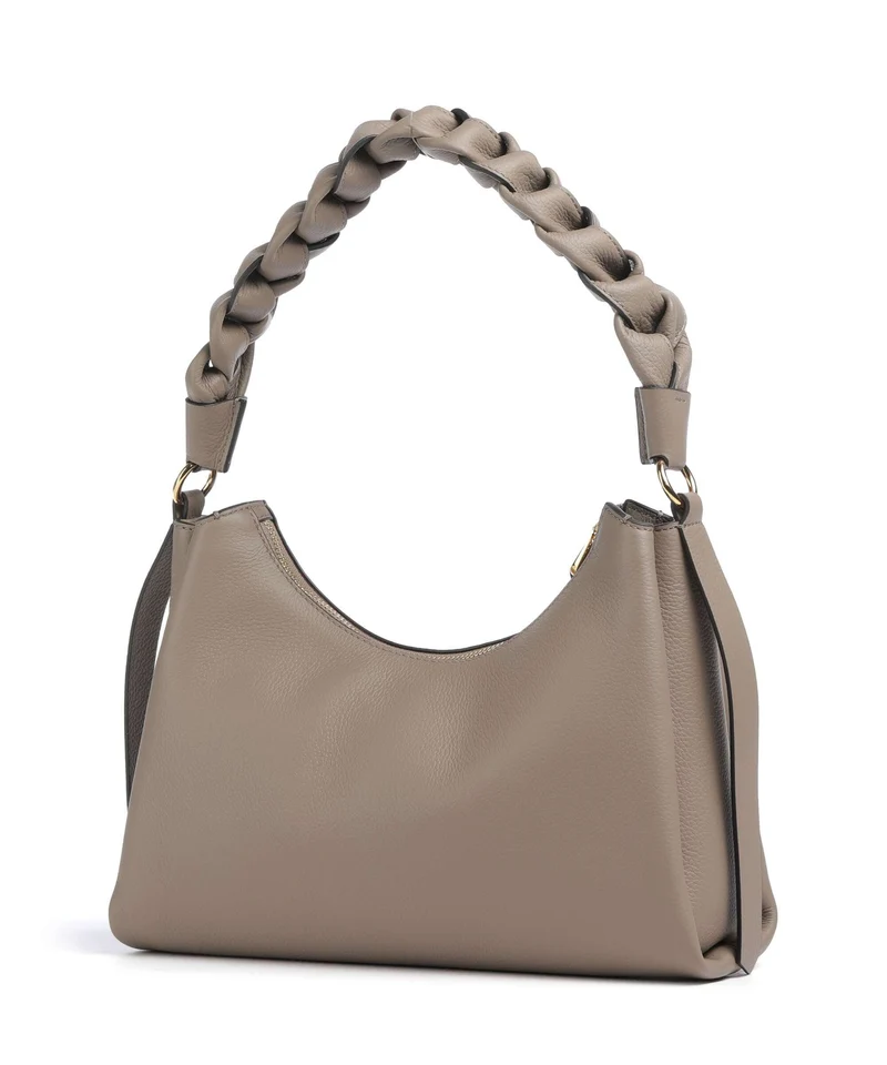 Coccinelle Boheme Grana Double Sac porté épaule warm taupe/rosette