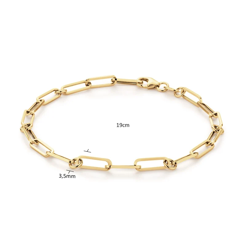 Jackie Gold Pirouette Bracelet À Maillons En Or 14 Carats 585 JKB25.503