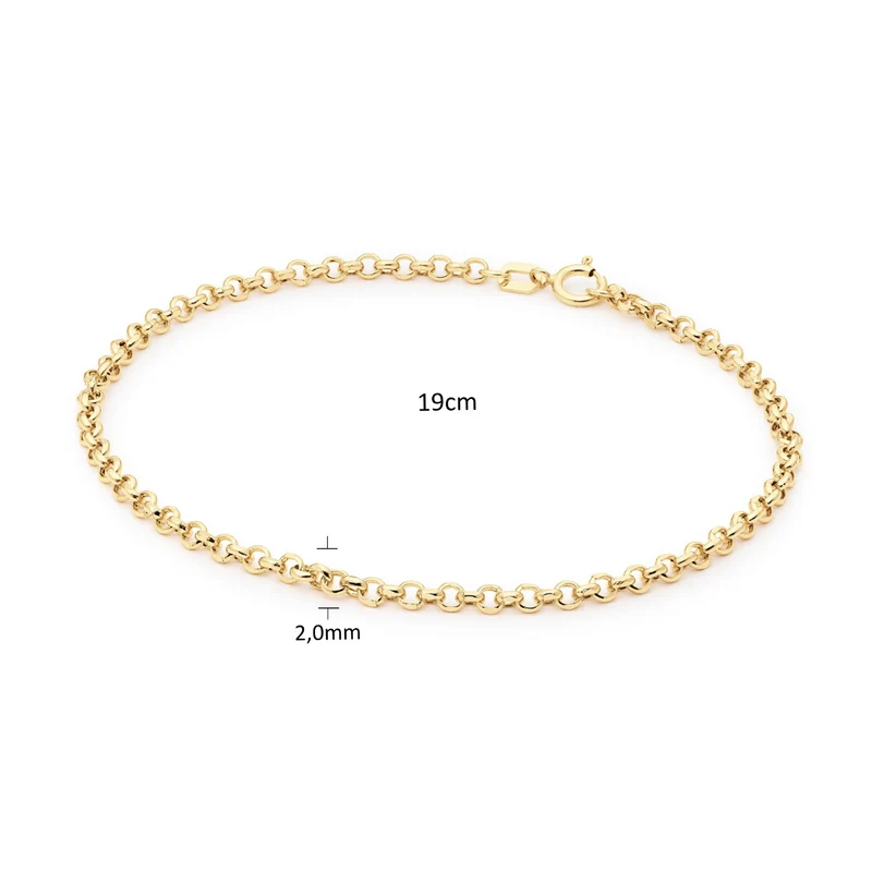 Jackie Gold Menton Bracelet En Or 14 Carats 585 JKB25.504