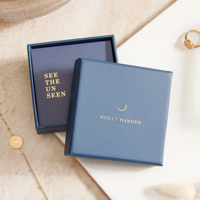 Violet Hamden Luna Bracelet en Argent 925 Sterling avec Lunes et Pierre de Zircon Vert VH320034