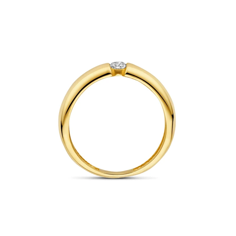 Beloro Jewels Bague Stella en or 9 carats avec zircone BO330034-48