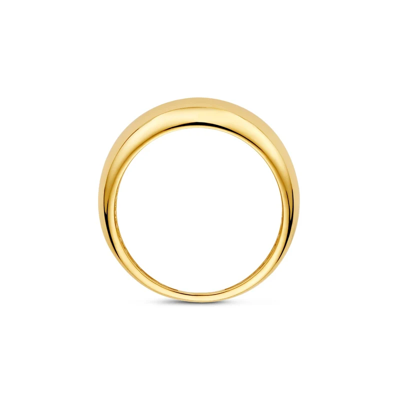 Beloro Jewels Bague Della Spiga Dôme en or 9 carats BO330047-52