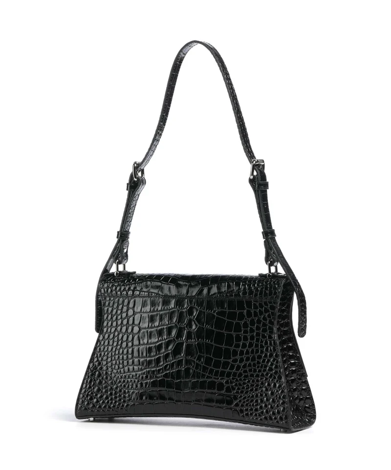 Vivienne Westwood Bianca Embossed Croc M Sac porté épaule black
