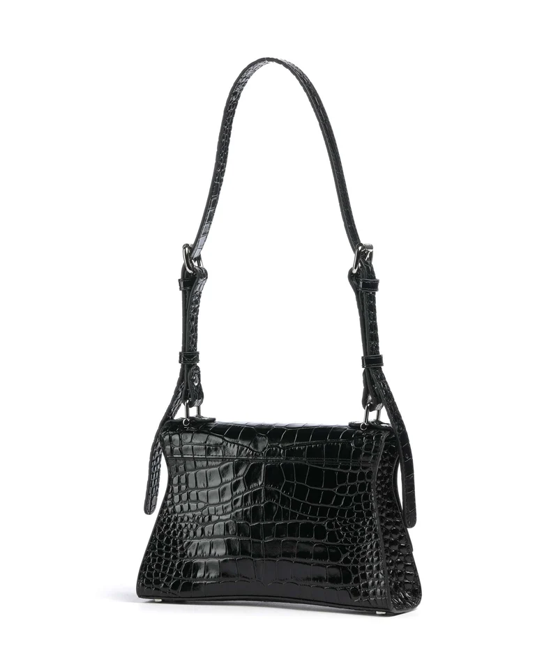 Vivienne Westwood Bianca Embossed Croc S Sac porté épaule black