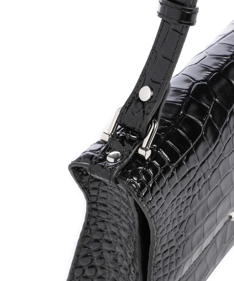 Vivienne Westwood Bianca Embossed Croc S Sac porté épaule black