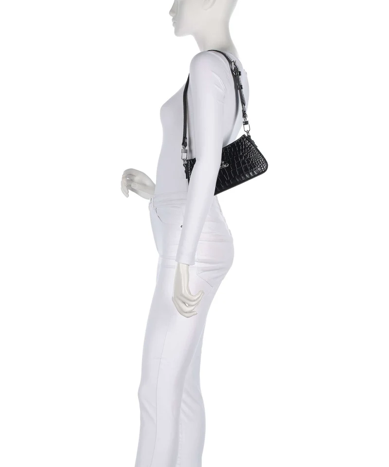 Vivienne Westwood Tasha Embossed Croc Sac porté épaule black