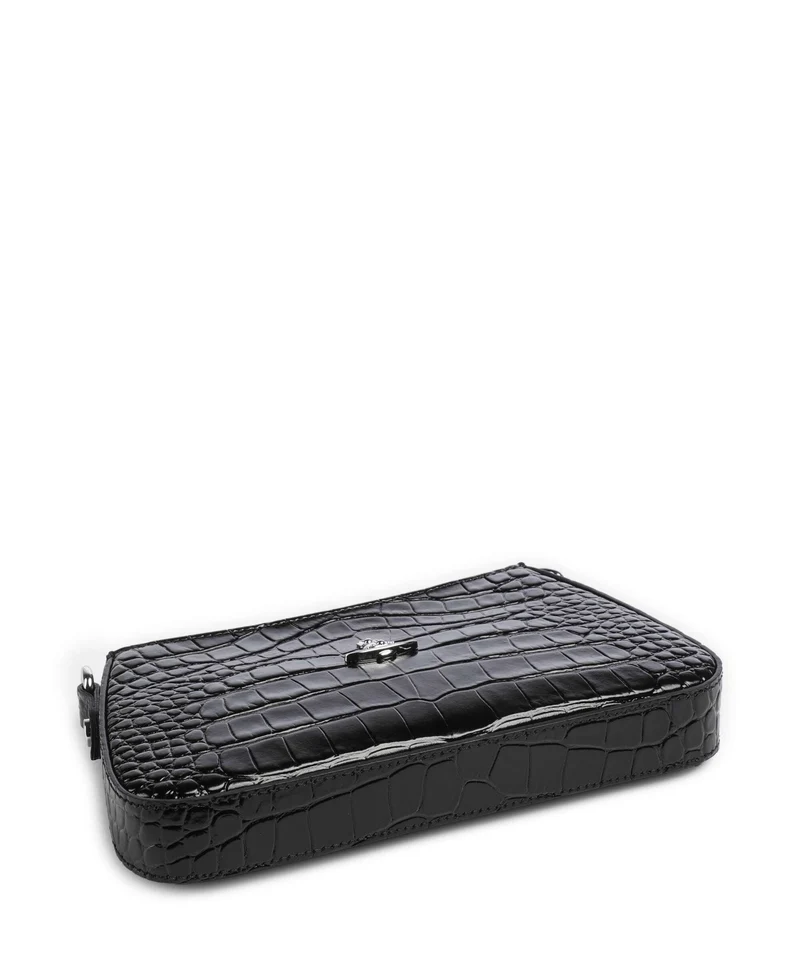 Vivienne Westwood Tasha Embossed Croc Sac porté épaule black