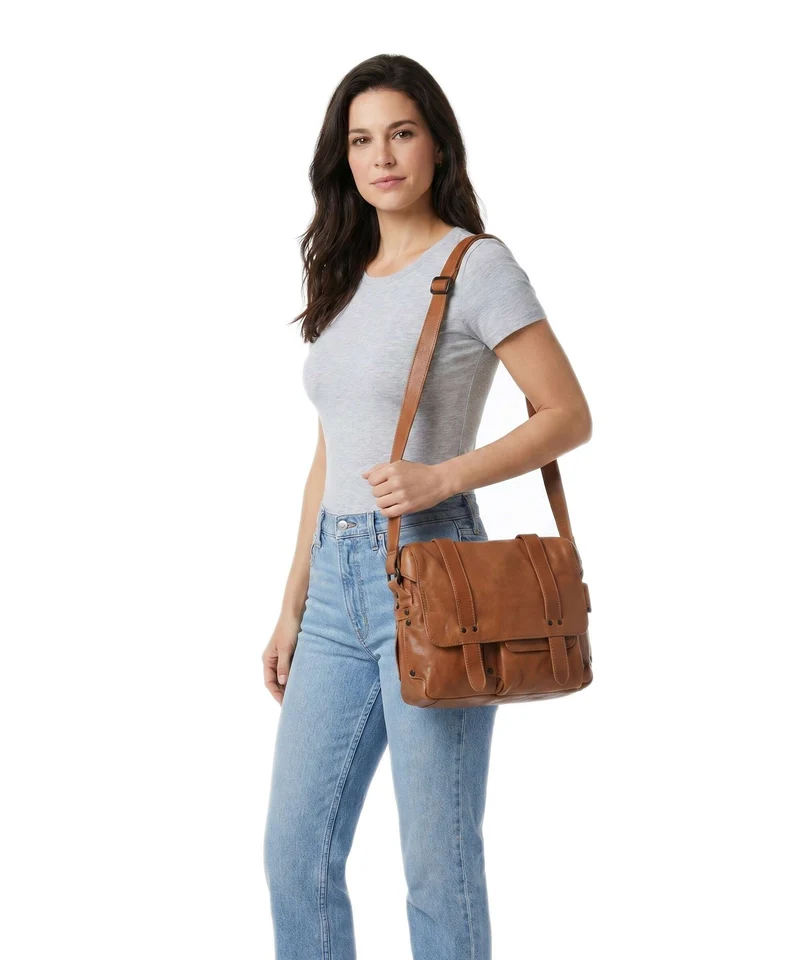 Aunts & Uncles Grandma's Luxury Club Miss Applepie Sac bandoulière caramel