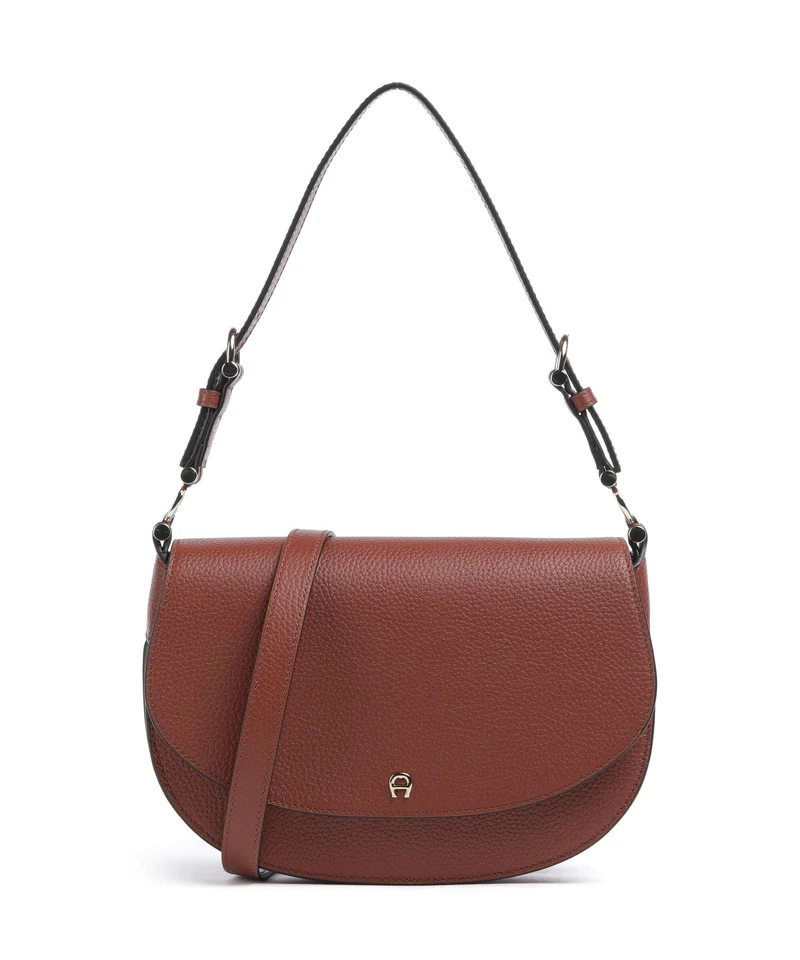 Aigner Delia S Sac porté épaule dark cognac