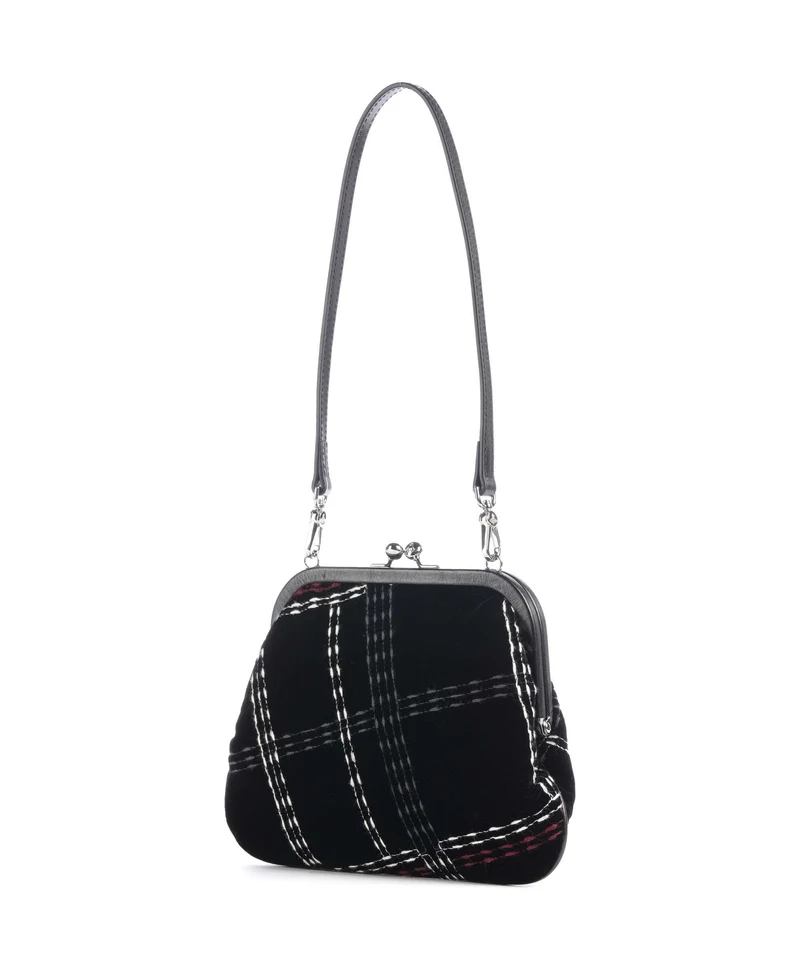 Vivienne Westwood Vivienne Velvet Check Sac porté épaule black/multicolor