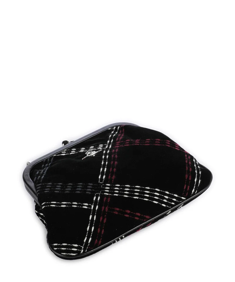 Vivienne Westwood Vivienne Velvet Check Sac porté épaule black/multicolor