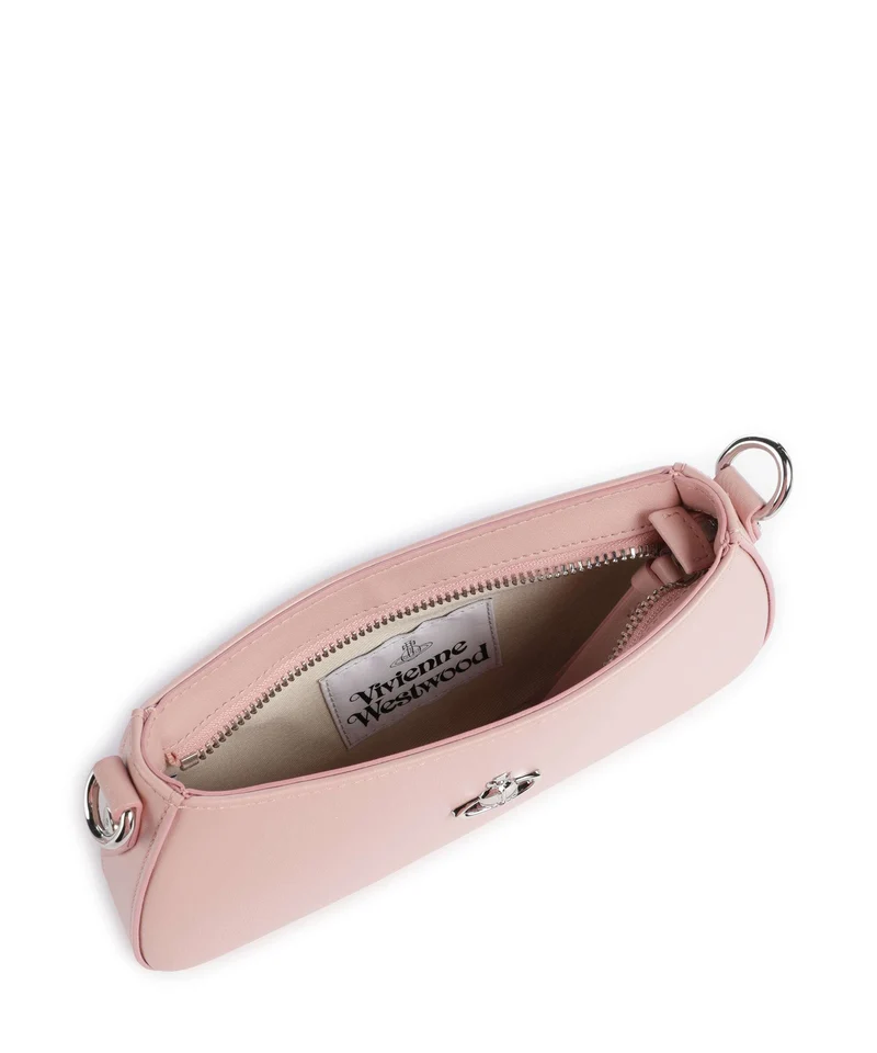 Vivienne Westwood Tasha Smooth Sac porté épaule pastel pink