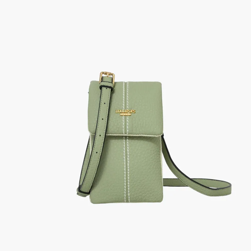 Pochette de téléphone vert Sixtine