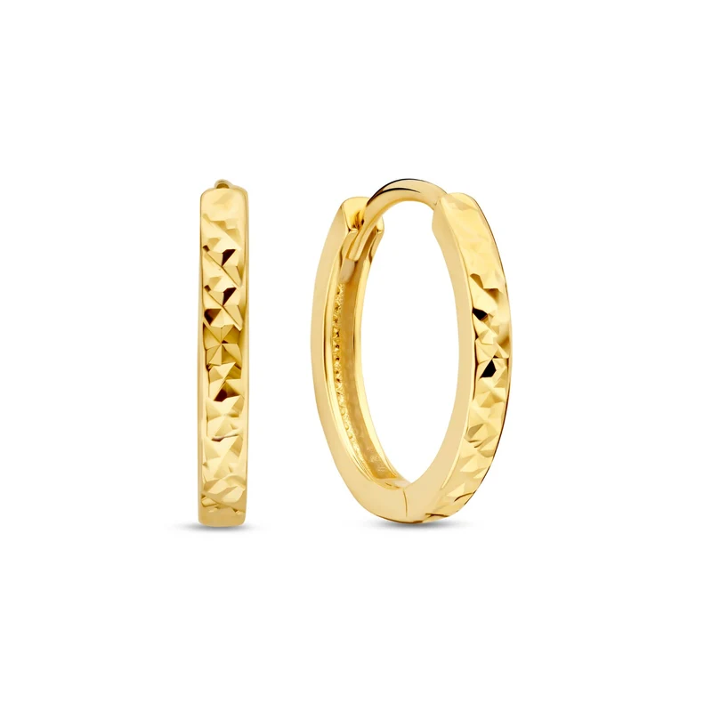 Beloro Jewels Regalo d'Amore ensemble cadeau Boucles d'oreilles en or 9 carats avec finition diamantée BO90042