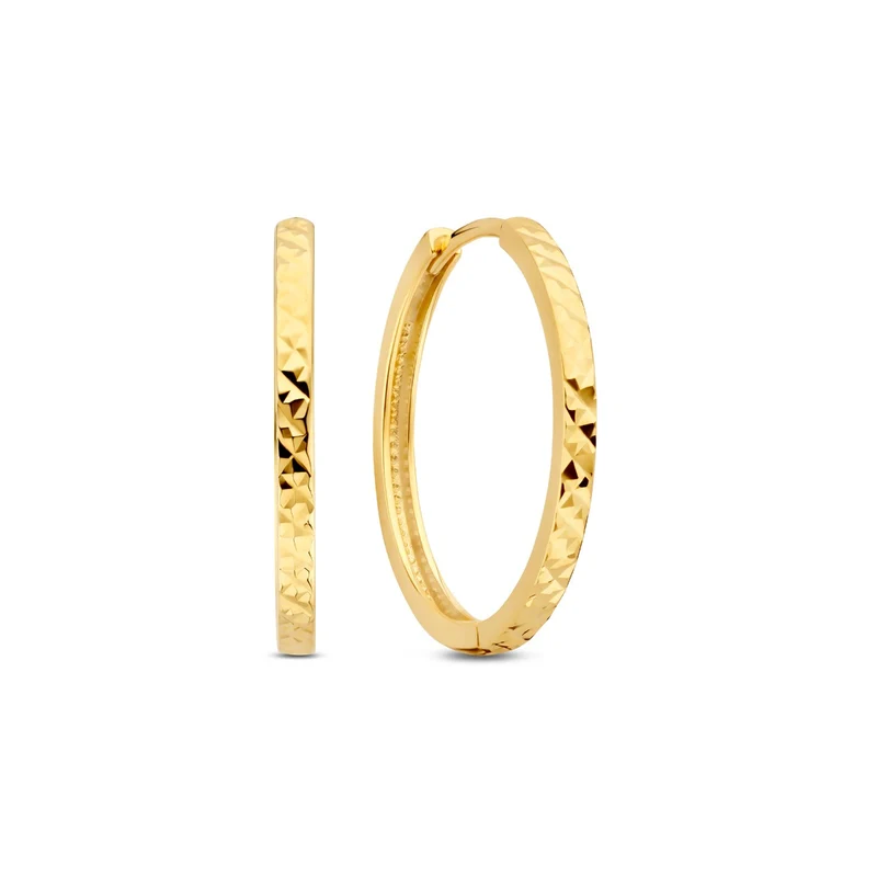 Beloro Jewels Regalo d'Amore ensemble cadeau Boucles d'oreilles en or 9 carats avec finition diamantée BO90042
